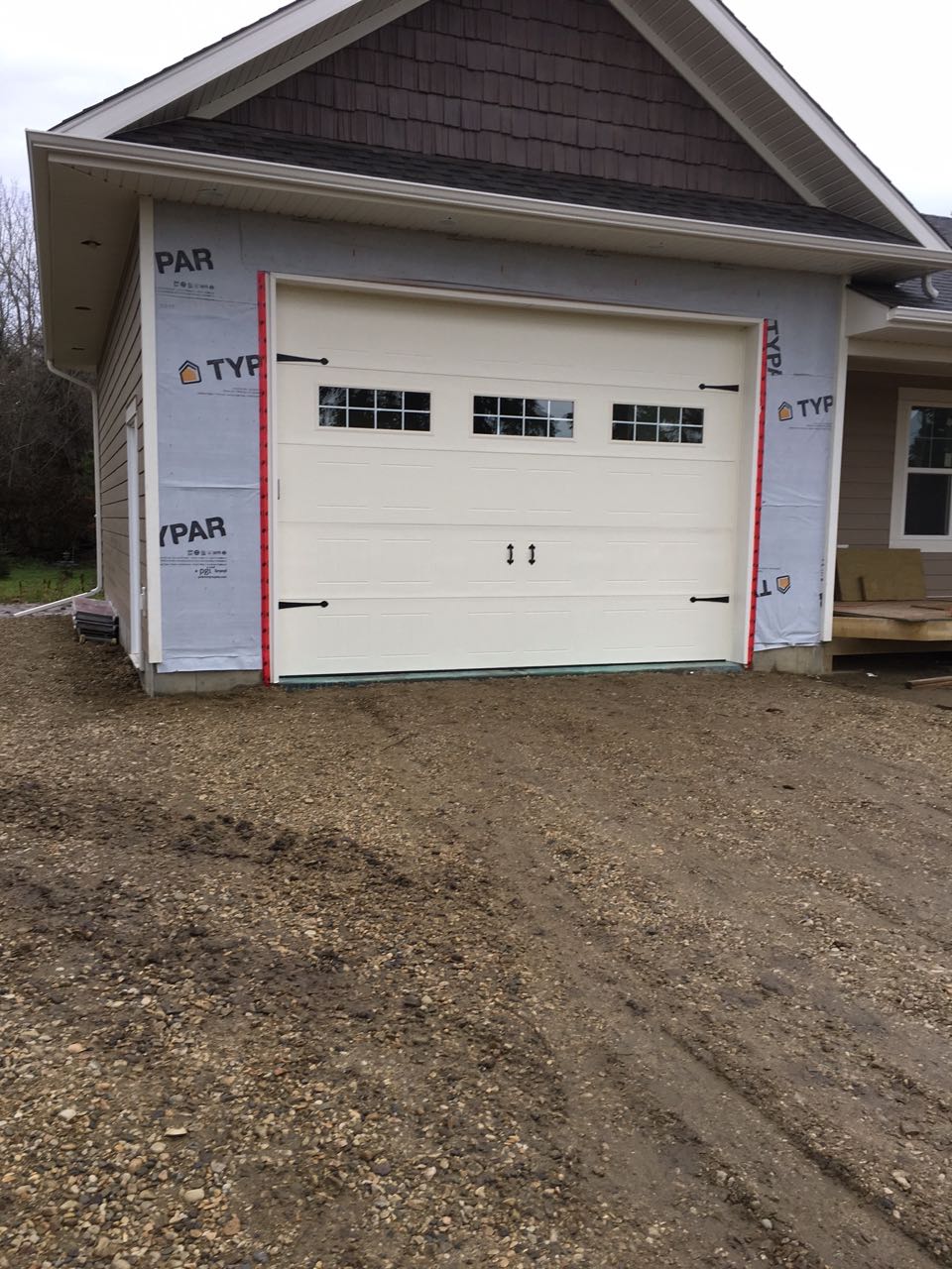 residential garage door stony plain
